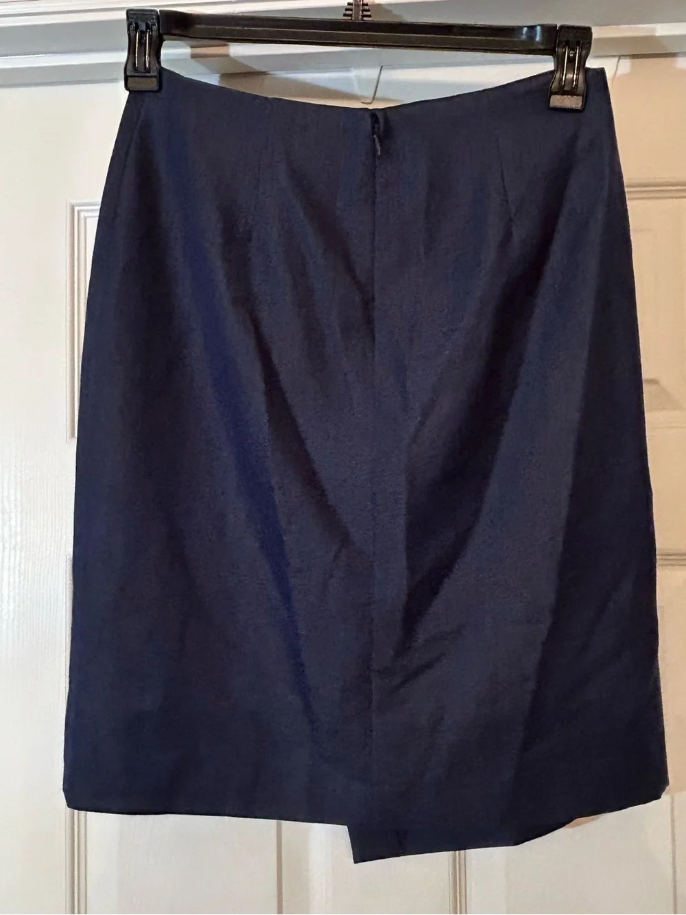 Alex Marie Classic Navy Faux Wrap Skirt Women's Size 4